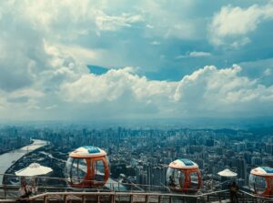 10 Reasons Why the Canton Tower in Guangzhou Should Be Your Next Travel Destination 3 Guangzhou Visitor Bubble Tram Guangzhou tower
