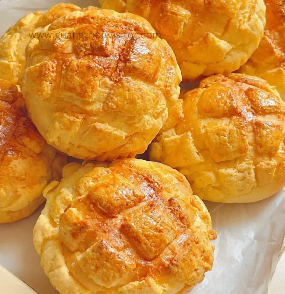 Pineapple Bun with Butter (菠萝包) food