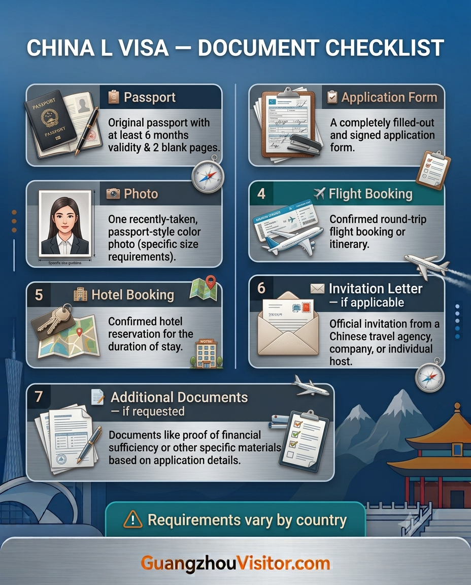 China Tourist Visa application process 2026 — step by step infographic